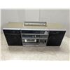 Image 1 : vintage Sanyo boombox/sound system Tested-Works