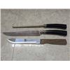 Image 3 : mixed kitchen knives with honing rod