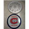 Image 1 : 2 serving platters, canadiens and pre 1999 provincial crests