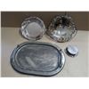 Image 1 : silver plated serving set