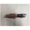 Image 1 : 3.5" knife, no markings, leather sheath