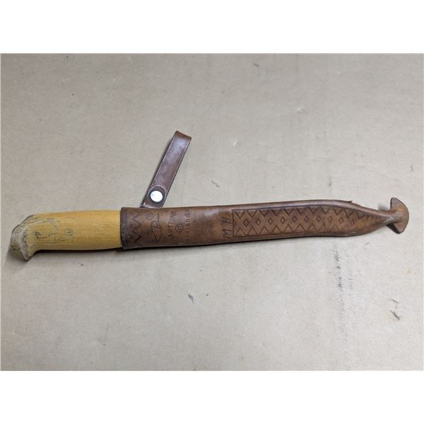 6" filet knife, J.Marttiini, with leather sheath