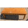 Image 2 : coffee table (56"x22"x22", paint on top), 2 level end table (16"x16"x31")