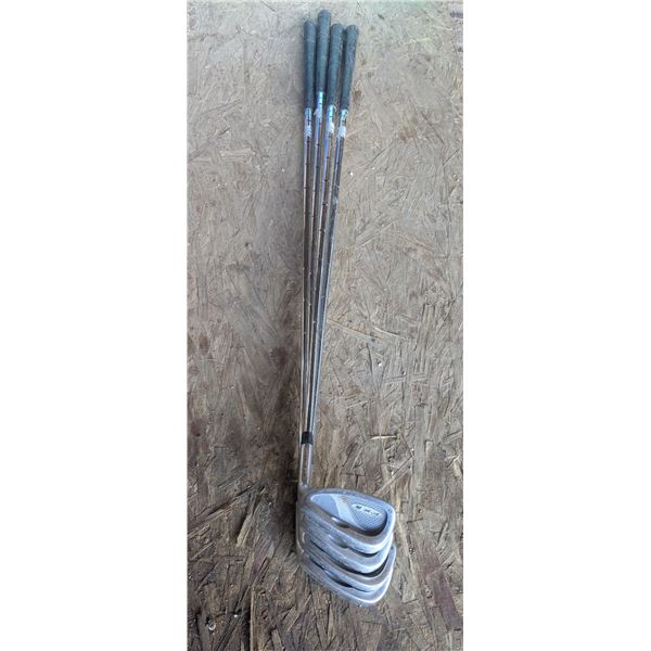 4 golf irons, RAM FX2, 36"
