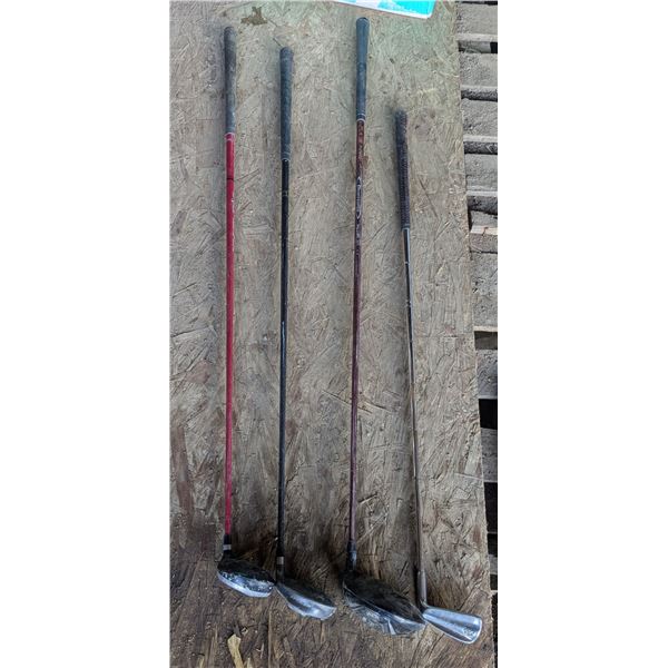4 mixed golf clubs, 36-46"
