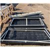 Image 2 : Hydroponic grow set up, 2 trays(77"x41"x6") with wheeled bases and racks, 1 larger tray (97"x44"x6")