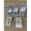 Image 1 : jewellery - gold tone rings and 5 pins, religious