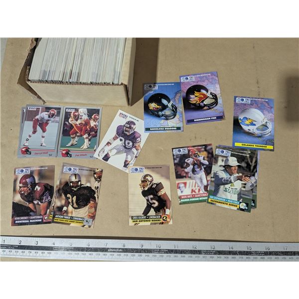 6" box of football cards