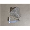 Image 4 : QE2 plate, stone egg, cut glass perfume bottle