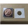 Image 1 : ontario transit token, with one ounce copper "coin"