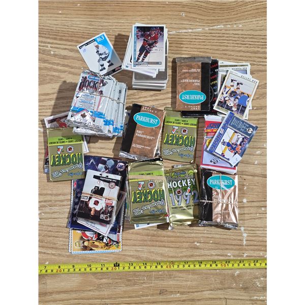 Lot of hockey cards- most are sealed packs