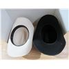 Image 2 : (1) White Size 7 1/4 and (1) Black 6 7/8 Lanning Belleville Cowboy Hat