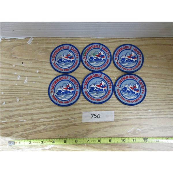 (6) Snowmobile Safety Patches