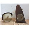 Image 3 : Auto Vacuum Cleaner, Charlescraft Iron with Cord, Westclox Electric Clock, and 8 Day Clock
