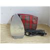 Image 7 : Auto Vacuum Cleaner, Charlescraft Iron with Cord, Westclox Electric Clock, and 8 Day Clock