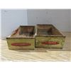 Image 2 : (2) Wooden Cigar Boxes of Collectables, Cork Screws, Skeleton Key and More