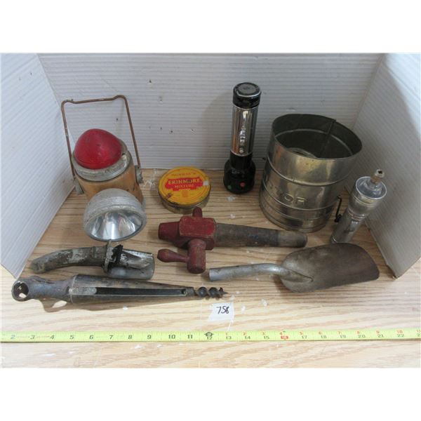 Lot of Kitchen Collectables and Flash Lights
