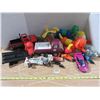 Image 1 : Box of Toys (Trucks, Cars, Marbles, and Etc)
