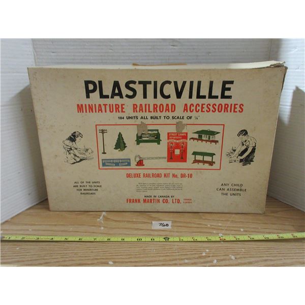 Plasticville Miniature Railroad Accessories (Built to a scale of 1/4)