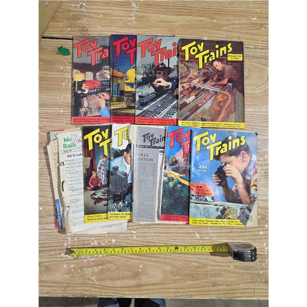 1950's toy train magazines