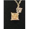 Image 3 : NEW 925S 1.2ct Princess Cut Moissanite Necklace, RRV $1525.00