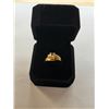 Image 1 : NEW 14K Gold Plated 1.0tcw Trinity Ring Set