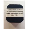 Image 3 : NEW 14K Gold Plated 1.0tcw Trinity Ring Set