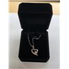 Image 1 : NEW Sterling Silver 0.4ct Heart Necklace