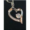 Image 3 : NEW Sterling Silver 0.4ct Heart Necklace