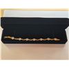 Image 1 : NEW 18K Gold Plated 28.0tcw Oval Cut Bracelet