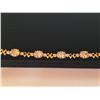 Image 3 : NEW 18K Gold Plated 28.0tcw Oval Cut Bracelet