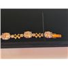 Image 4 : NEW 18K Gold Plated 28.0tcw Oval Cut Bracelet