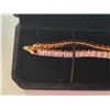 Image 2 : NEW 18K Gold Plated Princess Tennis Necklace