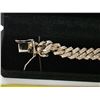 Image 2 : NEW Platinum Plated Cuban Link Bracelet