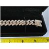 Image 3 : NEW Platinum Plated Cuban Link Bracelet