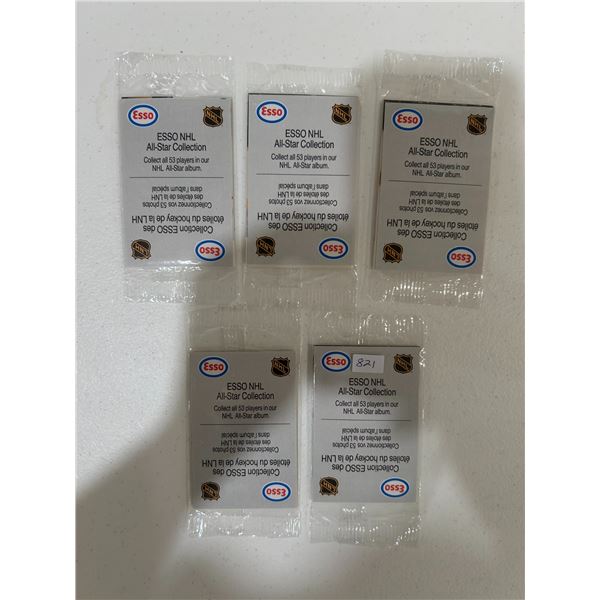 Esso All-Star Collection Hockey Cards (5 Unopened Packs)