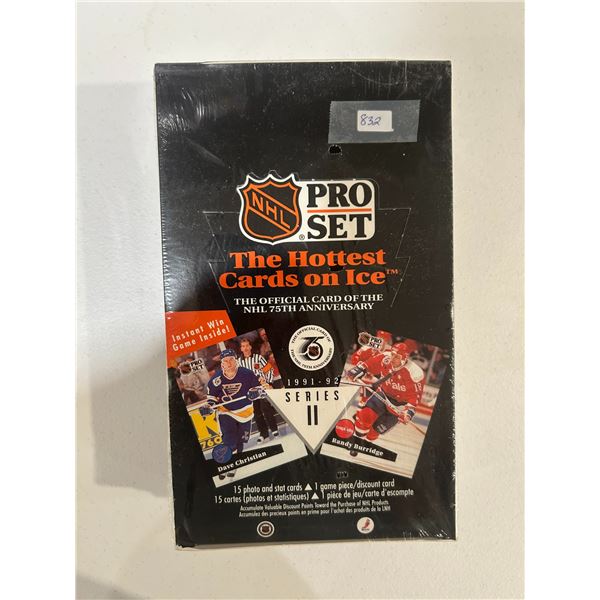 1991-92 Pro-Set Series 2 - Factory Sealed Hockey Card Box