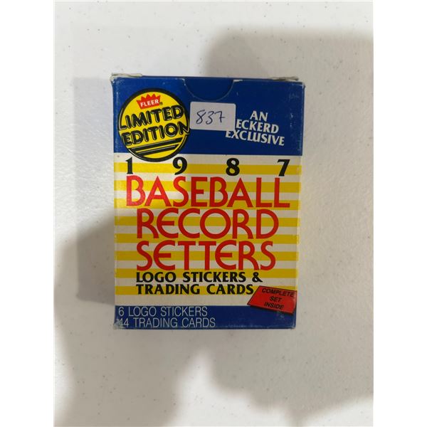 1987 Fleer Baseball Record Setters Set