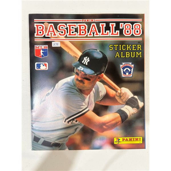1988 Panini Baseball Sticker Album (New)