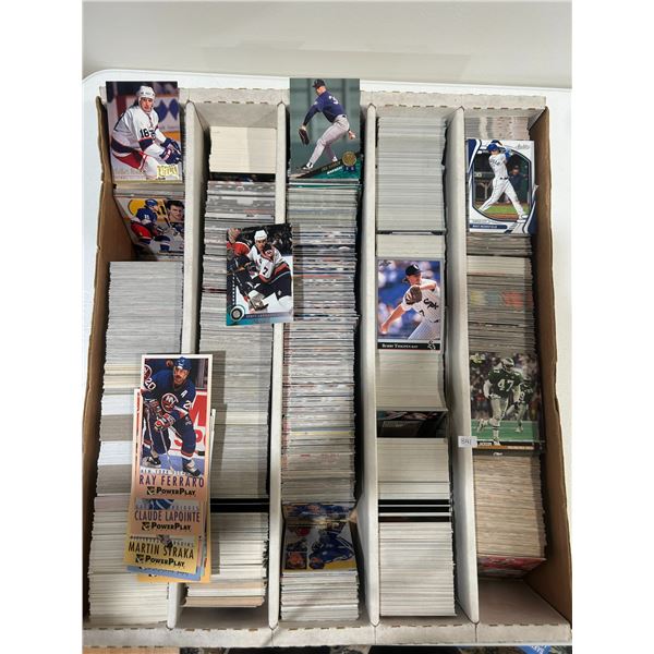 Large Box of Assorted Sports cards