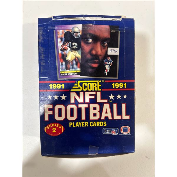 1991 Score NFL Football Box (36 Unopened Packs)