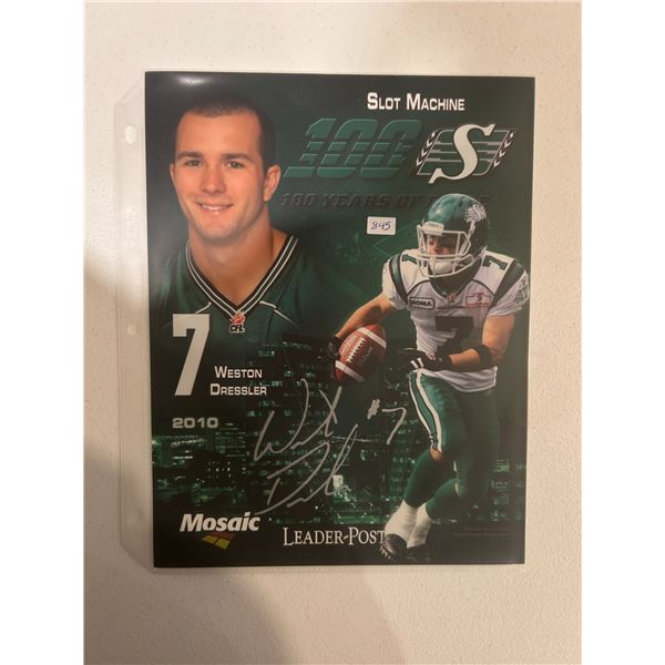 Weston Dressler - Autographed Print