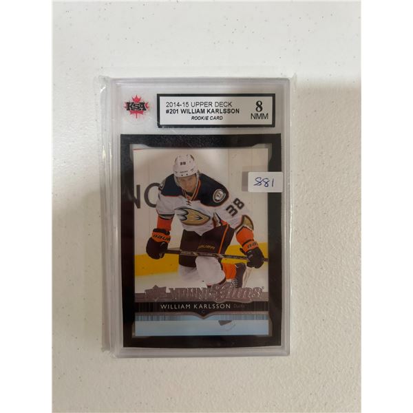 William Karlsson - Young Guns Rookie Card - Graded Near Mint / Mint