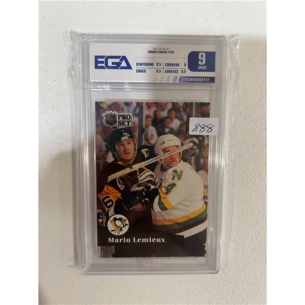 Mario Lemieux - 1991 Pro-Set - Graded Mint