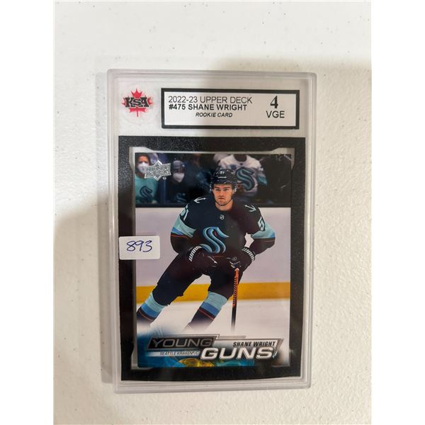 Shane Wright - Young Guns Rookie Card - Graded Very Good/Excellent