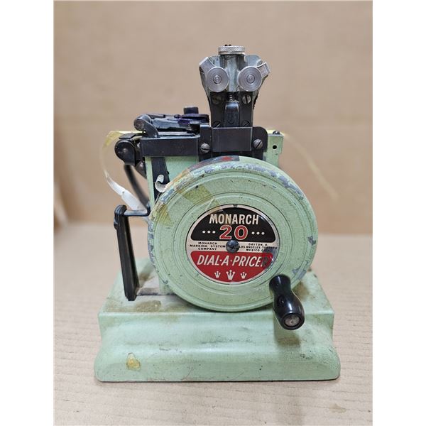 Vintage Monarch Price Label Printing Machine (Working)