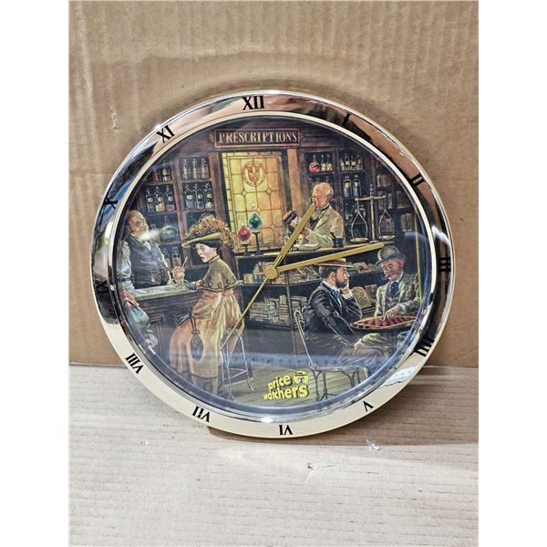 Vintage Pharmacy Clock – Needs Batteries