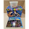 Image 1 : Vintage Lite-Brite (Working) in Original Box w/ Pegs and Picture Refill Book (only two refill papers