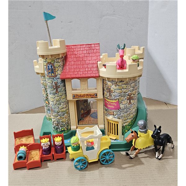 Vintage Fisher Price Castle Set w/ Original Pieces