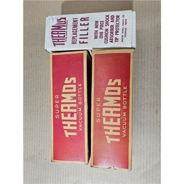 (3) Vintage Thermos Inserts in Original Box